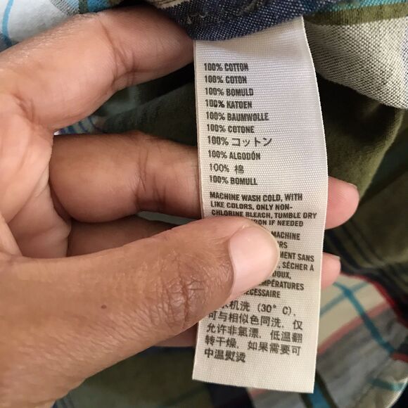 Hollister Olive Green Plaid Cotton Long Sleeve Hoodie Mens Shirt NEW - XL - Picture 7 of 8